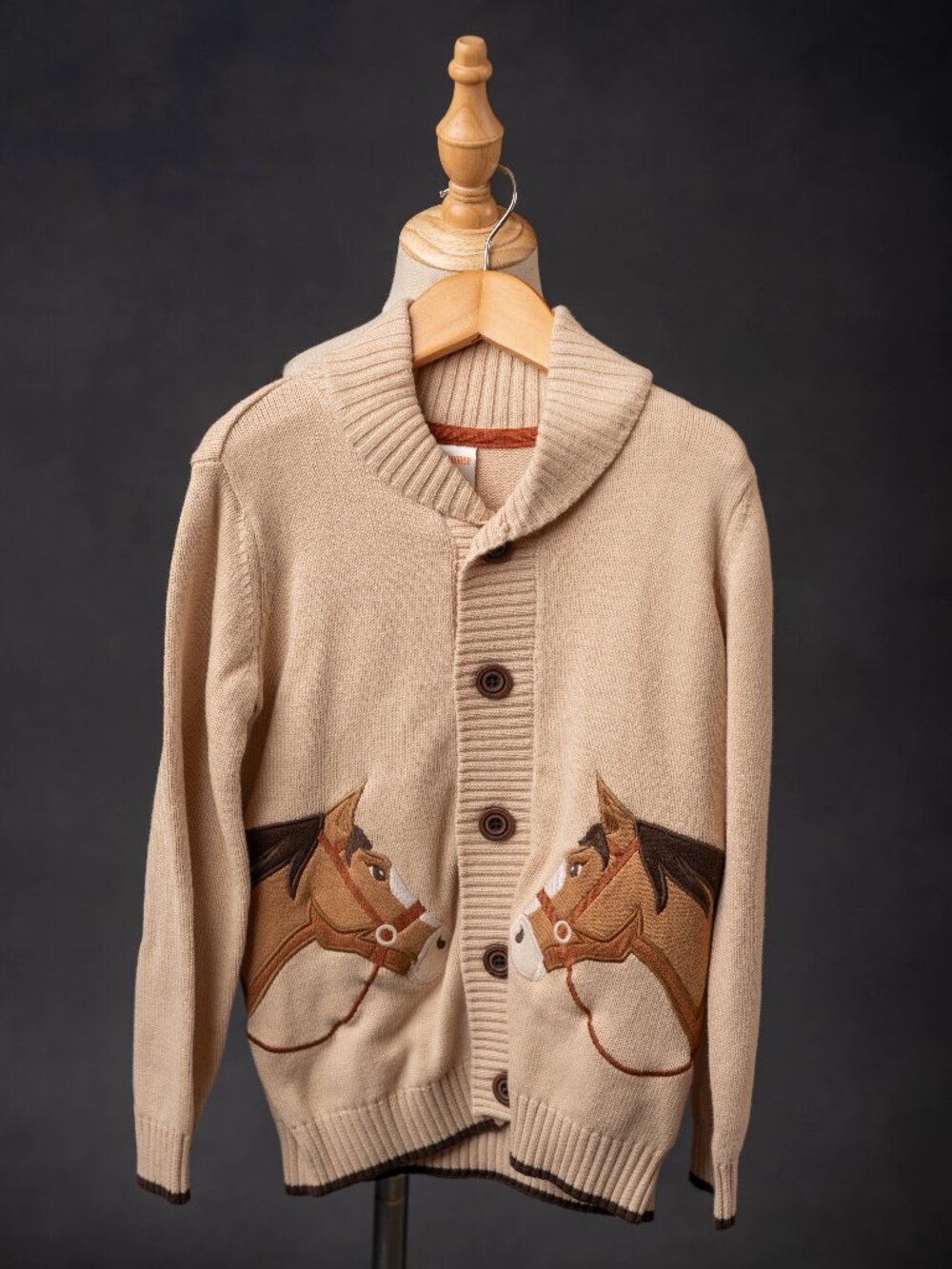 Gymboree Embroidered Horse Cardigan, New, unisex size 6